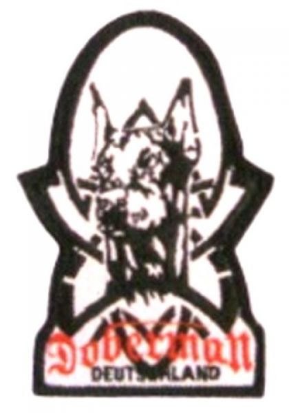 Doberman Deutschland Aufnäher / Metallpins