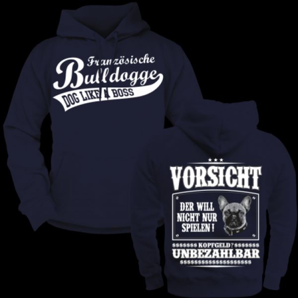 T-Shirt Französische Bulldogge VORSICHT