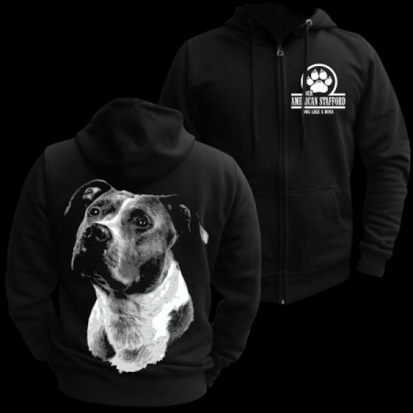 Kapuzenjacke Hoodie American Staffordshire Terrier BOSS