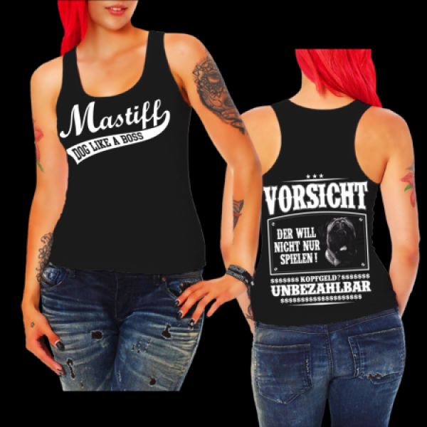 Mädels Shirt Mastiff VORSICHT