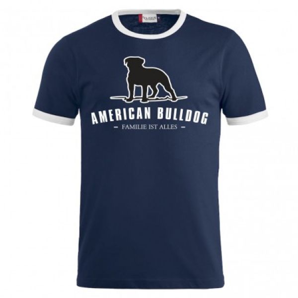 Männer T-Shirt American Bulldog - Familie ist alles