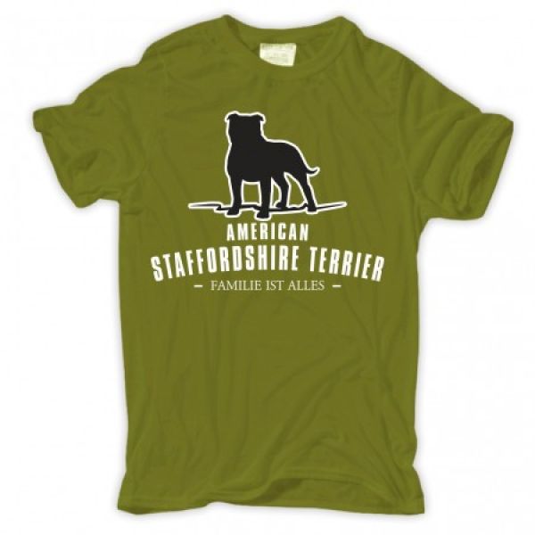 Männer T-Shirt American Staffordshire Terrier - Familie ist alles