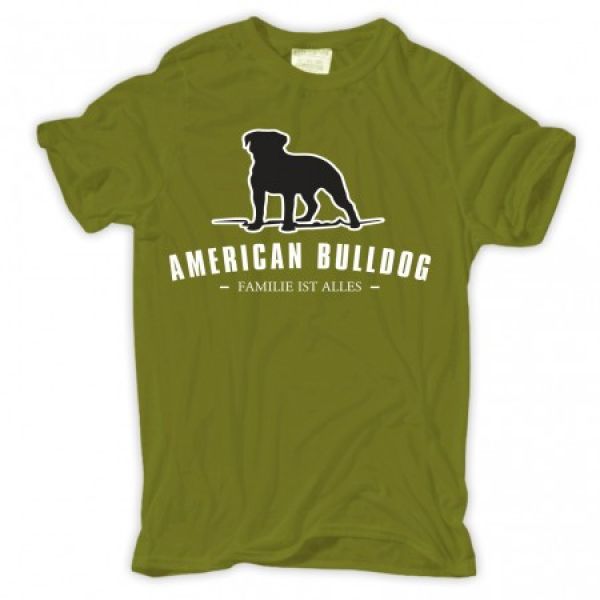 Männer T-Shirt American Bulldog - Familie ist alles