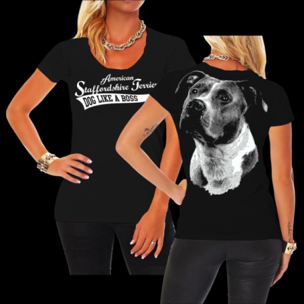 Mädels Shirt American Staffordshire Terrier BOSS (neu)