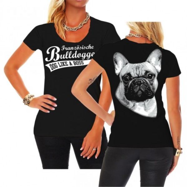 Mädels Shirt Französische Bulldogge BOSS (neu)