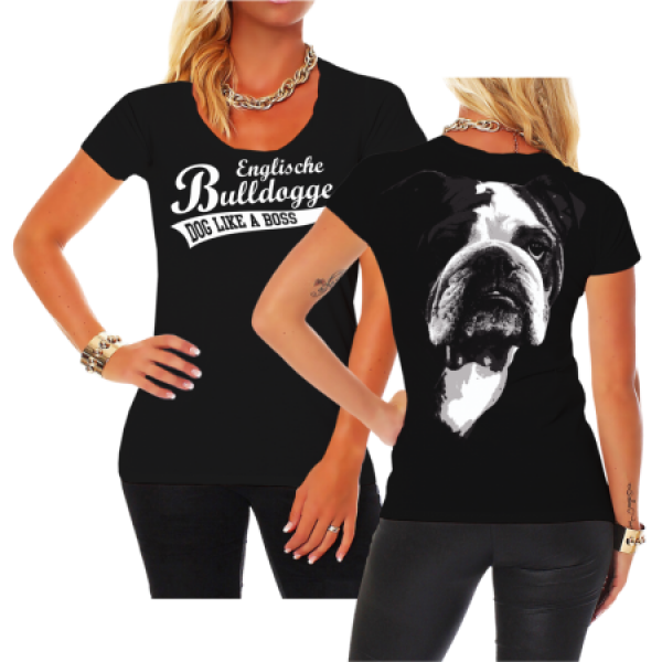 Mädels Shirt Englische Bulldogge BOSS (neu)