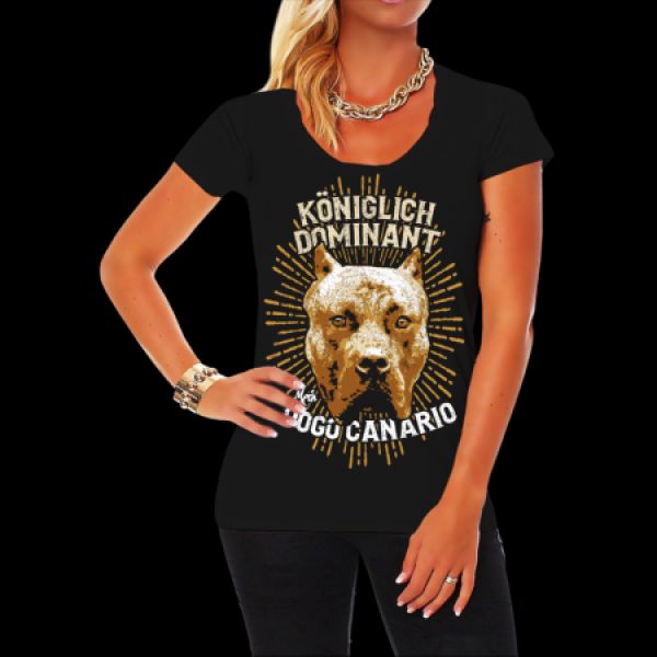 Mädels Shirt Dogo Canario - Königlich Dominant