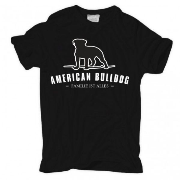 Männer T-Shirt American Bulldog - Familie ist alles