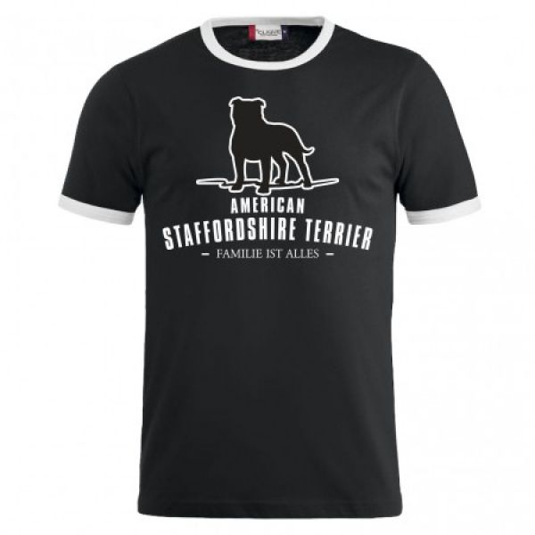Männer T-Shirt American Staffordshire Terrier - Familie ist alles