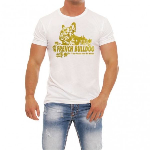 Männer T-Shirt French Bulldog GOLD