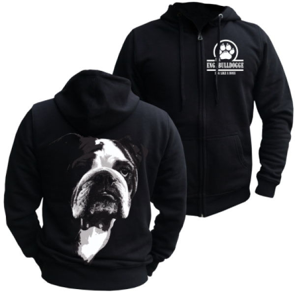 Kapuzenjacke Hoodie Englische Bulldogge BOSS