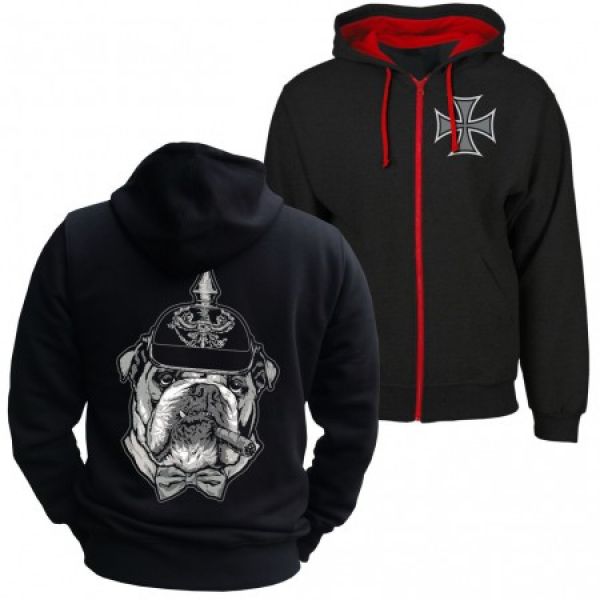 Kapuzenjacke Hoodie Bulldogge - Masse braucht Platz