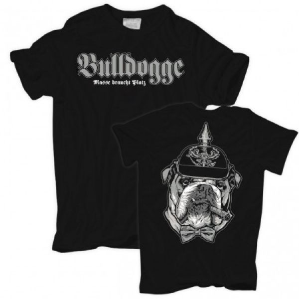 T-Shirt Bulldogge - MASSE BRAUCHT PLATZ