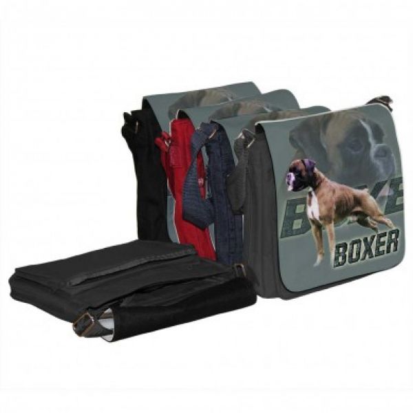 Schultertasche Tasche Deutscher Boxer Hund 3 gelb Umhängetasche
