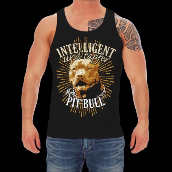 T-Shirt Pit Bull - Intelligent und Tapfer