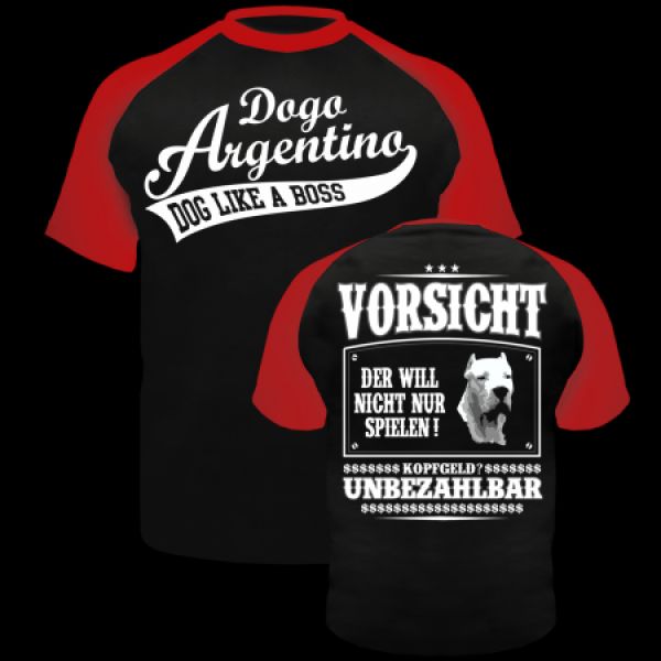T-Shirt Dogo Argentino VORSICHT