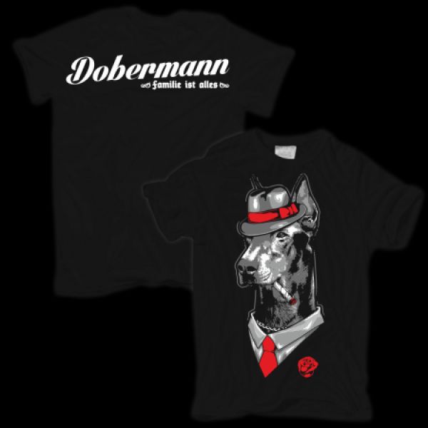 T-Shirt Dobermann - Familie ist alles