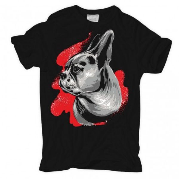 T-Shirt French Bulldog Painting